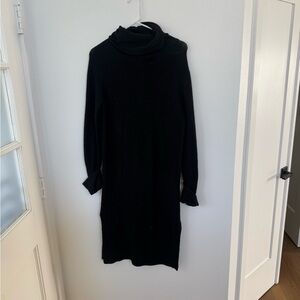 Black Turtleneck Sweater Dress